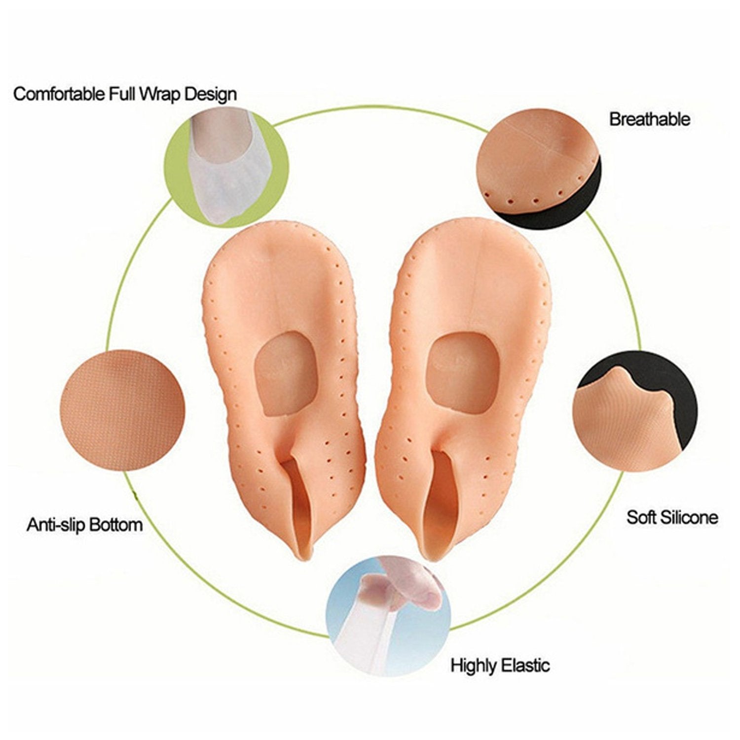Gel socks to protect and moisturize cracked heels. silicone heel socks, anti crack socks, heel pain relief socks, moisturizing gel heel socks, foot care socks, reusable heel protector, cracked heel socks, breathable foot sleeves