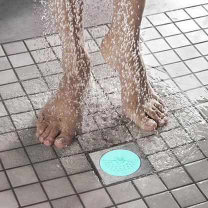 Sink drain filter, round rubber, anti-odor, for use in kitchen and bathroom. round drain cover, rubber drain plug, anti-odor drain cover, hair catcher for shower, silicone sink filter, kitchen sink strainer, bathroom floor filter