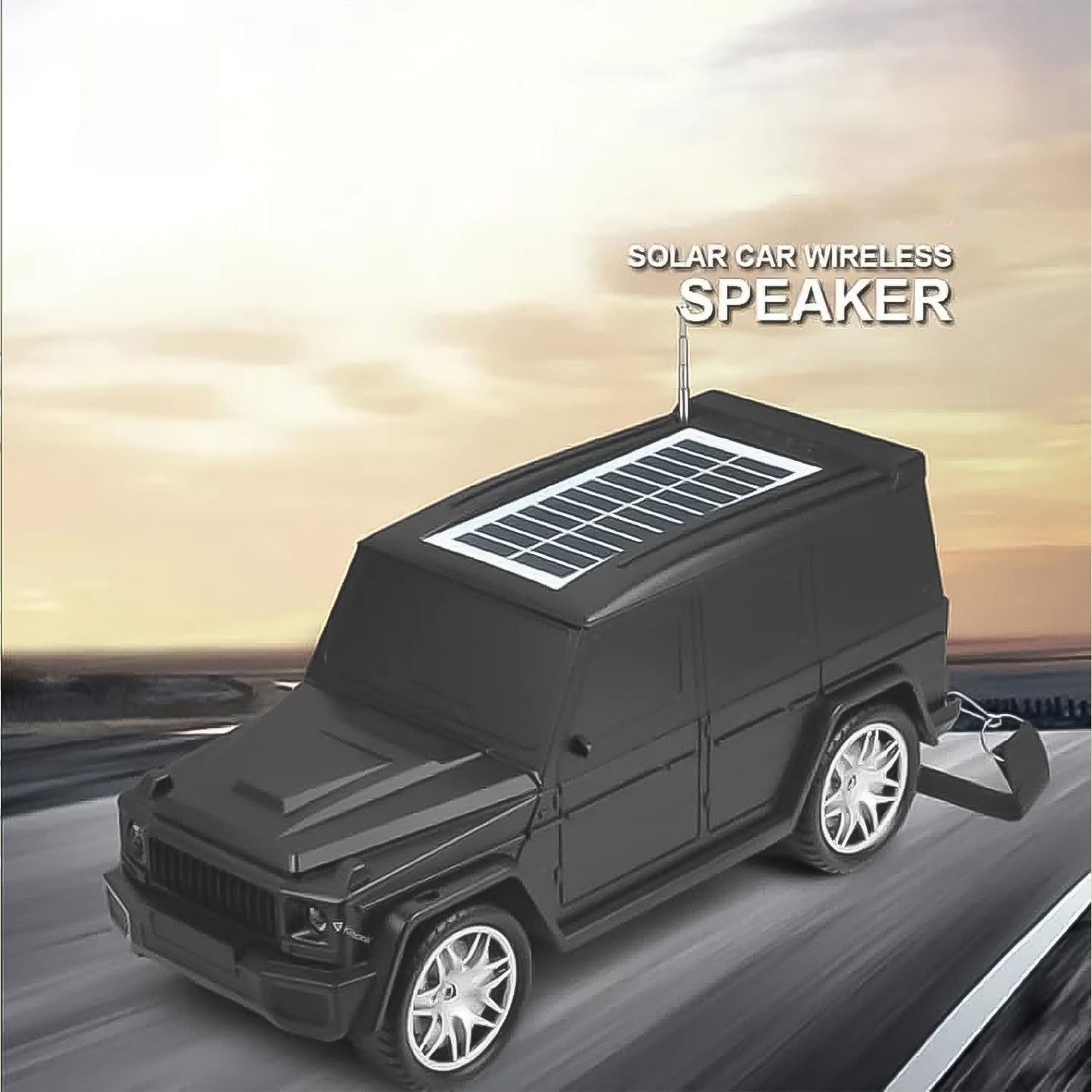  rugged wireless speaker for road trips, Bluetooth speaker with strong bass and solar charging, Thar car music system solar powered, compact solar Bluetooth speaker for outdoor use, eco-friendly solar music speaker with Bluetooth, solar charging travel speaker for hiking and adventure

