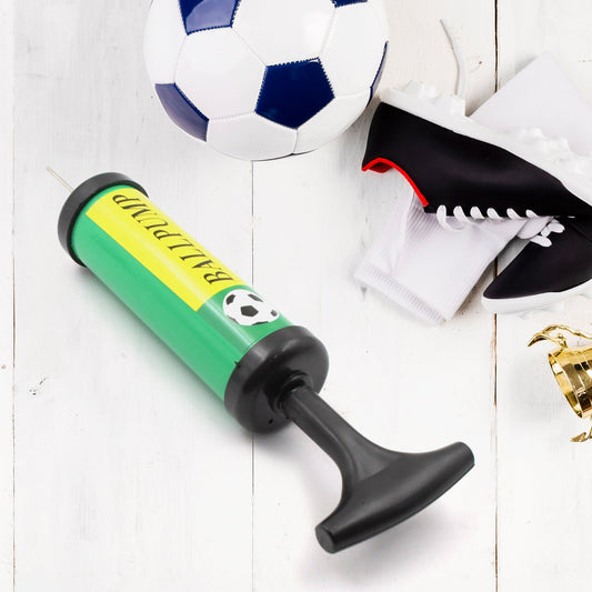 air pump with soft bounce ball, 17 cm inflator with toy ball, manual air pump for kids toys, bounce ball with pump for sports and games, kids toy inflator with soft ball,
