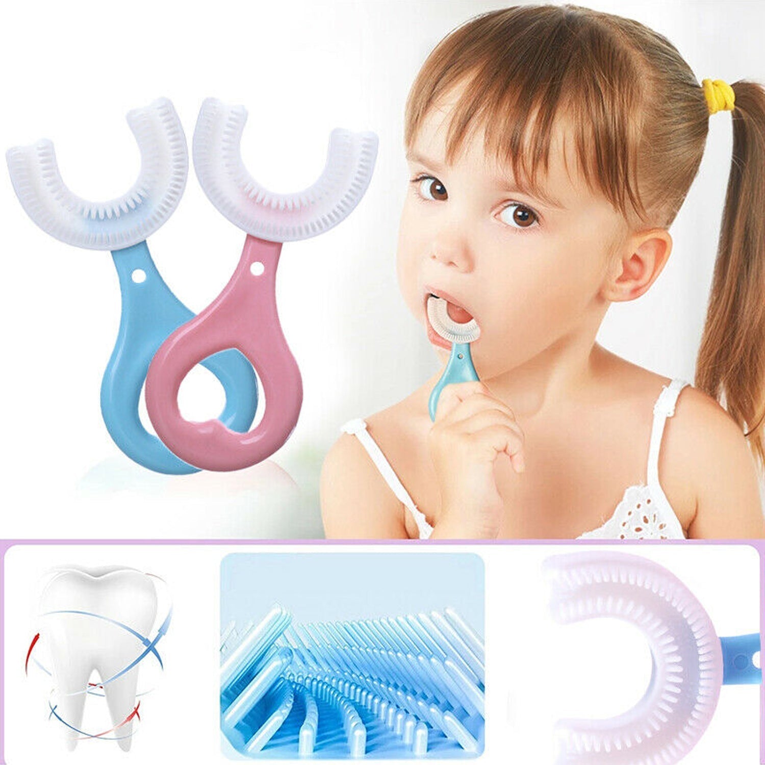 Comfortable U S toothbrush for kids' daily brushing, kids toothbrush, soft bristle toothbrush, toothbrush for toddlers, children toothbrush, baby toothbrush, colorful toothbrush, kids oral care