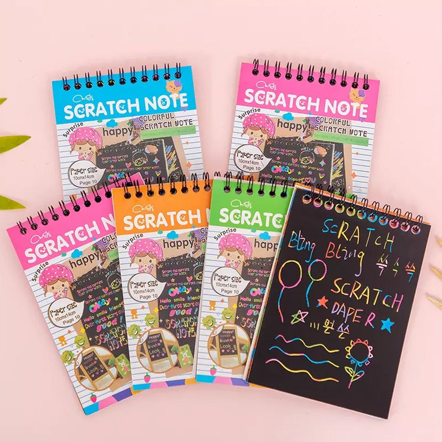 rainbow scratch paper, scratch art book for kids, scratch doodle pad, scratch paper with bamboo stick, kids craft paper, colourful art sheet, return gift