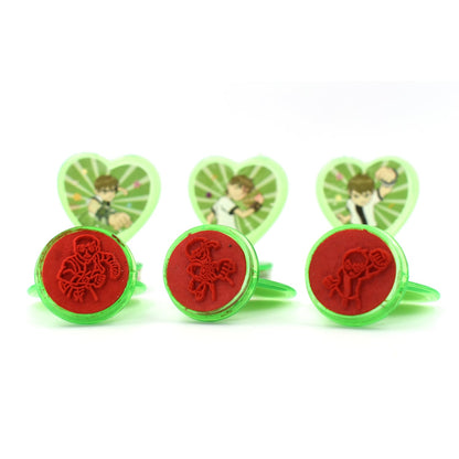 Multicolor heart stamps for student rewards and motivation, cartoon character stamps, motivation stamps, reward stamps for kids, teacher stamps, red ink stamps, fun stamps for students, reusable stamps, kid reward tools