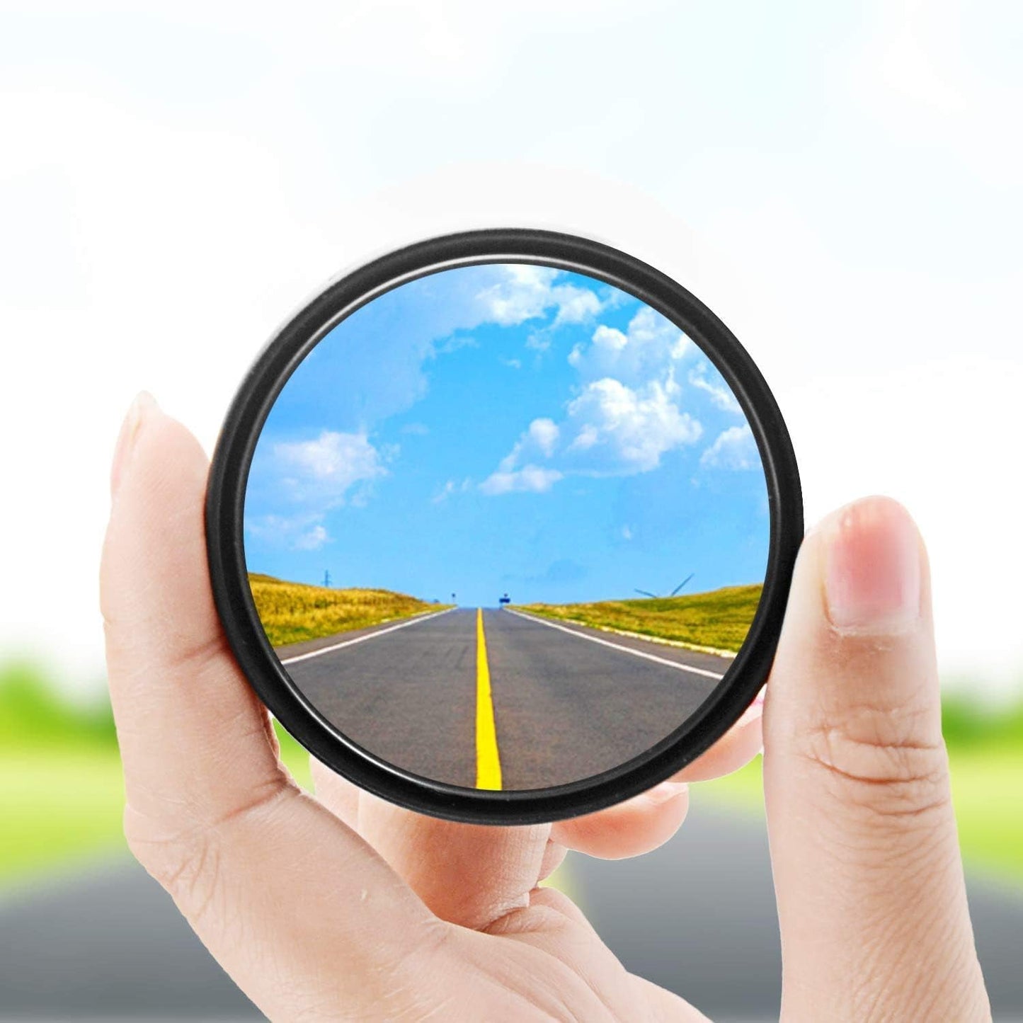 car blind spot mirror, 360 swivel mirror for car, convex mirror for car, car safety mirror India, HD round mirror for car, side mirror blind spot attachment, universal blind spot mirror, stick on car mirror, car rear view accessory, blind spot mirror set India

