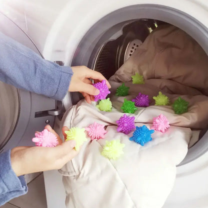 10‑piece multi‑color reusable laundry dryer balls
