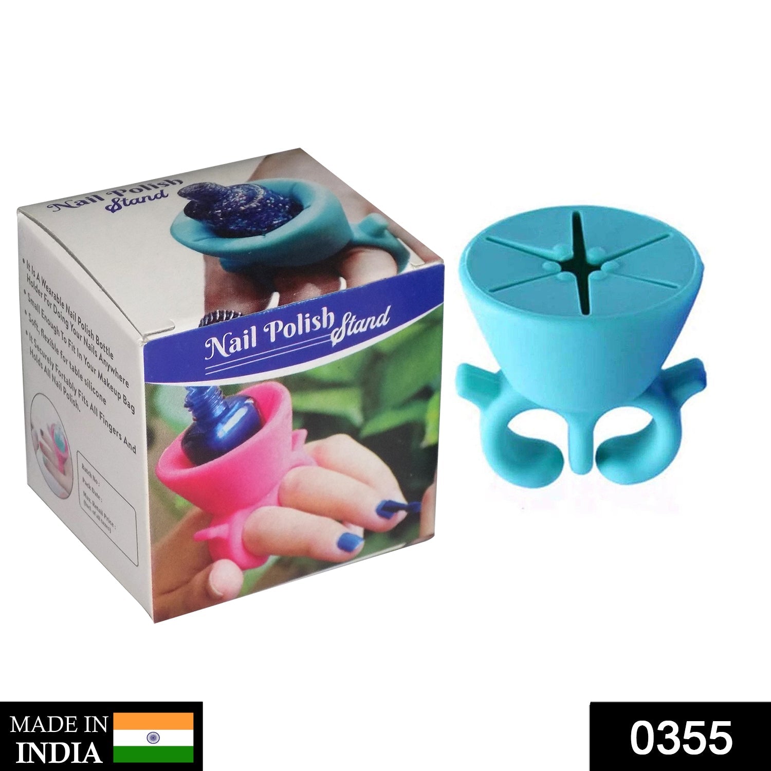 Nail polish holder stand with ring for fingernail painting. nail polish holder ring, silicone nail polish stand, manicure tool, pedicure accessory, portable nail holder, spill proof nail painting tool, fingernail polish ring, nail art accessories, hands-free nail polish holder, nail bottle holder ring