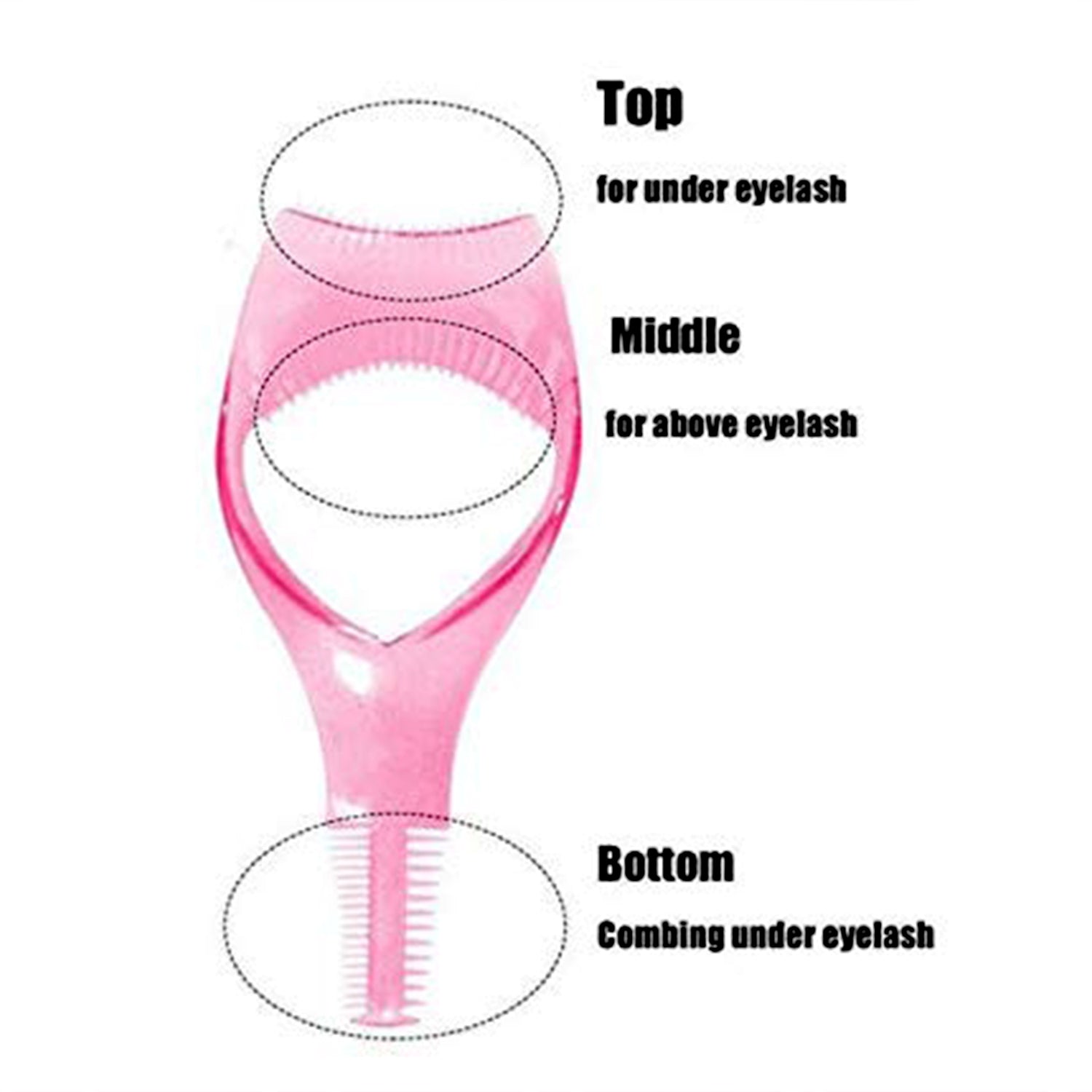 mascara applicator tool, lash styling tool, beauty tool for eyelashes, multifunctional eye grooming tool