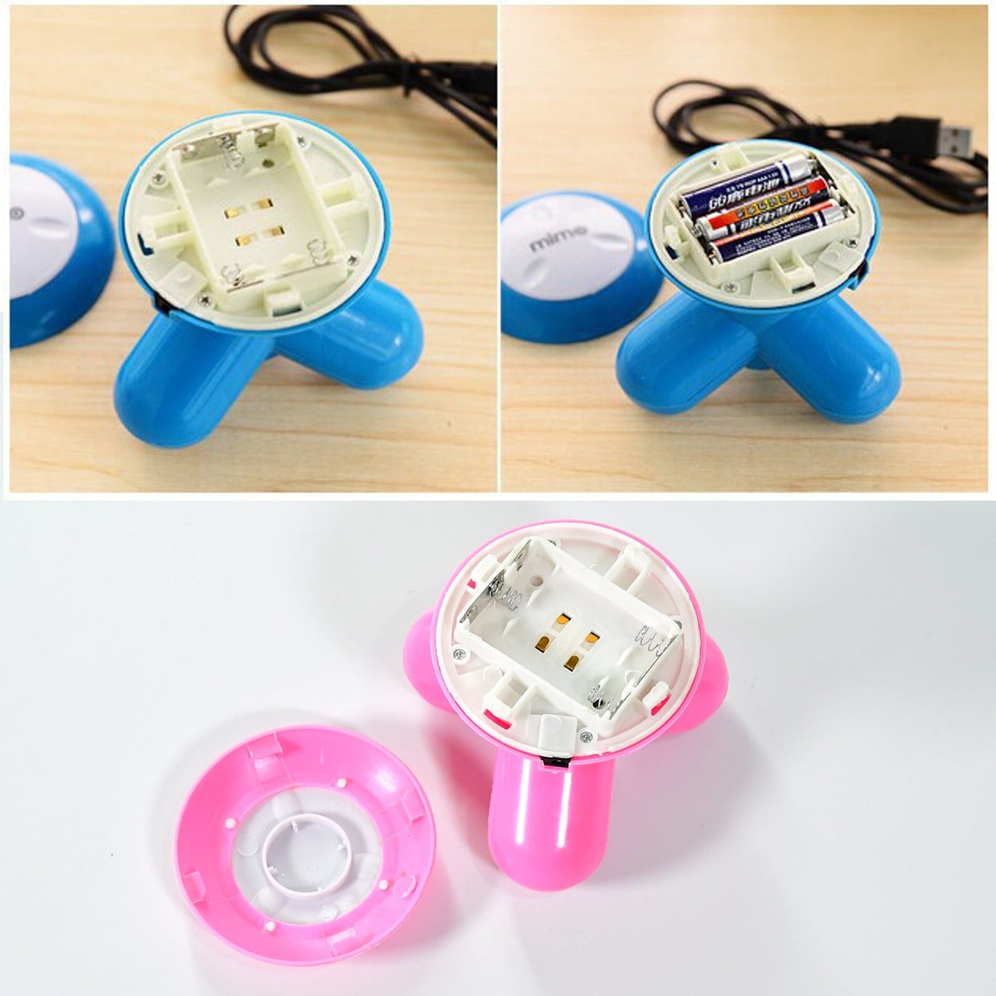 Electric massager for relieving muscle tension and pain. USB body massager, portable vibration massager, electric pain relief device, full body muscle massager, compact body massager, handheld USB massager