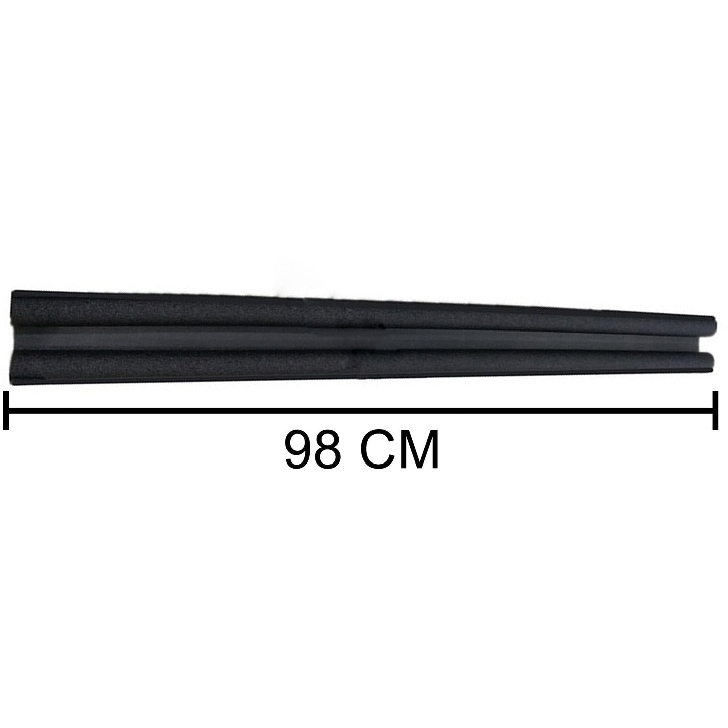 Draught guard for doors, twin seal for blocking cold air. door draft stopper, twin draught guard, under door seal, door noise blocker, door dust stopper, fabric door seal, window draft stopper, energy saving door guard, door seal guard 98cm
