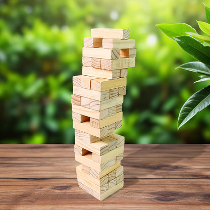 zenga block tower with dice for party and home play, educational wooden stacking game for kids, fun and interactive zenga game for all age groups, durable wooden tower game for game nights and gatherings, zenga block set with dice for kids’ learning and entertainment, affordable wooden toy game for logical thinking and balance