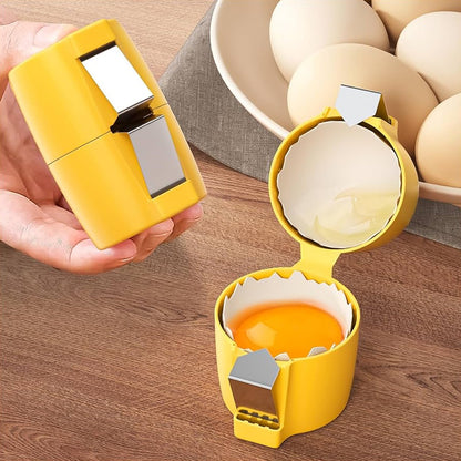 egg shell opener tool for kitchen, egg shell cutter for raw and boiled eggs, 2 pc egg shell cracker tool set, handheld egg shell remover for breakfast,
