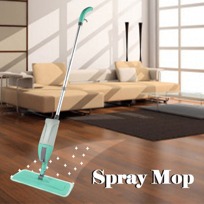 Spray mop head with cleaning pad attached, spray mop, floor cleaning mop, 360 rotating mop, microfiber mop, reusable mop, water spray mop, home cleaning tool, mop with spray bottle