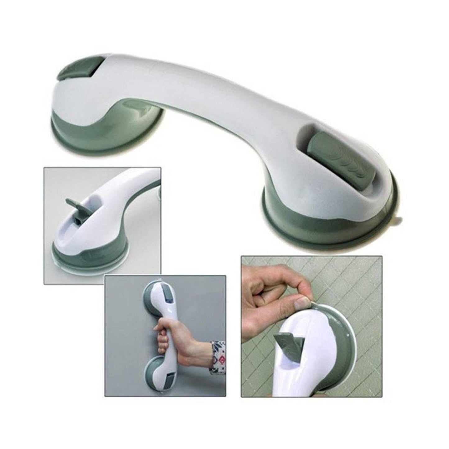 Helping handle for extra grip on doors. helping handle, vacuum grip handle, bathroom support bar, door support handle, suction handle for tiles, portable grip handle, support bar for elderly