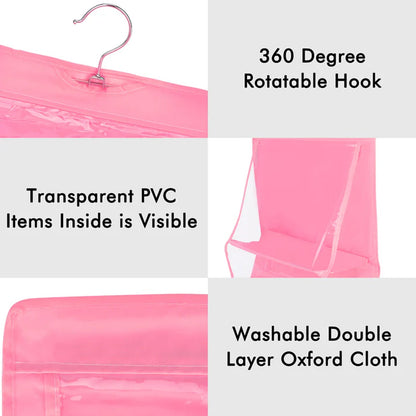 purse organizer, hanging bag organizer, closet organizer for bags, handbag storage organizer, hanging purse holder, handbag organizer for wardrobe, bag storage hanger, clear bag organizer

