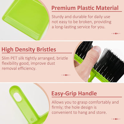 dustpan with brush, supdi broom set, plastic cleaning set, multipurpose dustpan, keyboard cleaner, table brush, dust cleaner, mini broom set, cleaning tools