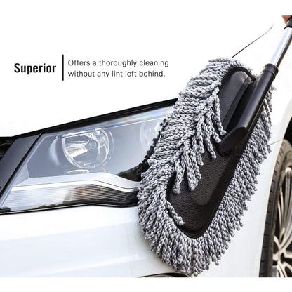car duster, microfiber cleaning brush, car cleaning tool, long handle duster, multipurpose car brush, vehicle dust remover, interior cleaning brush
