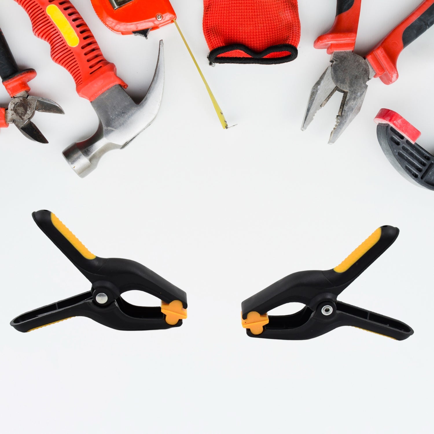 spring clamp, metal clip, heavy duty clamp, 3 inch clamp, tool clip set, workshop clamp, DIY metal clips, strong spring clips

