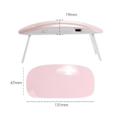 Nail dryer machine with efficient airflow. mini nail dryer, LED UV nail lamp, portable nail dryer, 6W UV lamp, gel nail curing lamp, travel nail dryer, USB nail polish dryer