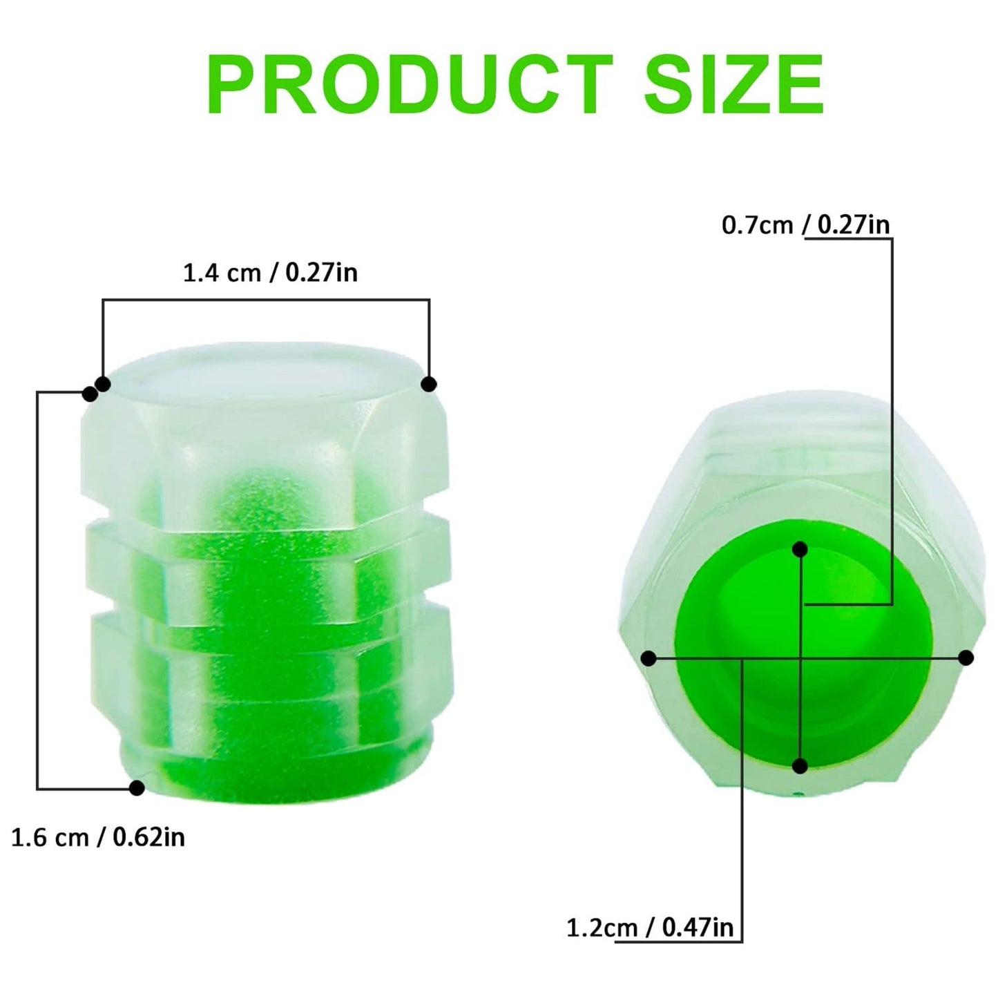 glowing valve cap covers, ABS valve stem covers luminous,