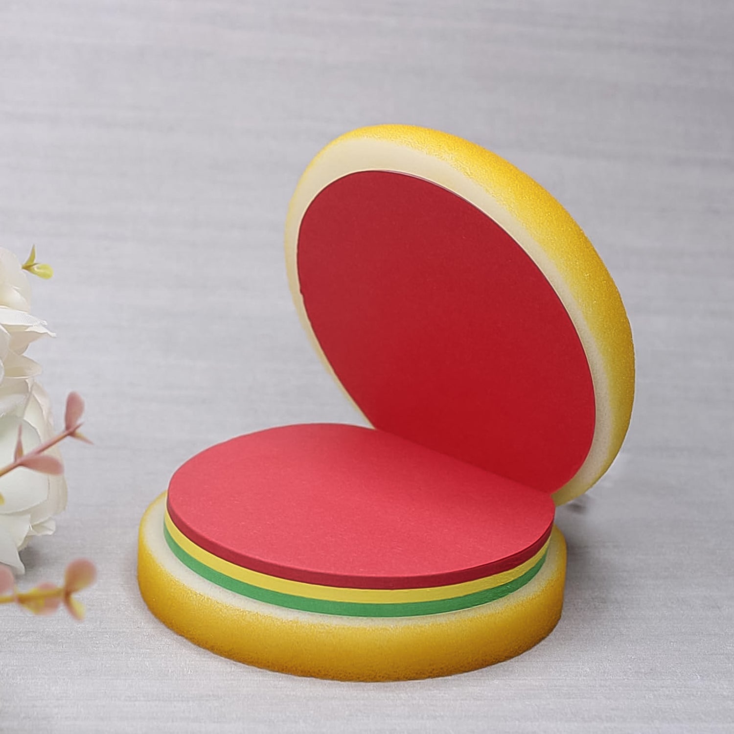 office supplies burger sticky paper pad, decorative memo pad in burger shape

