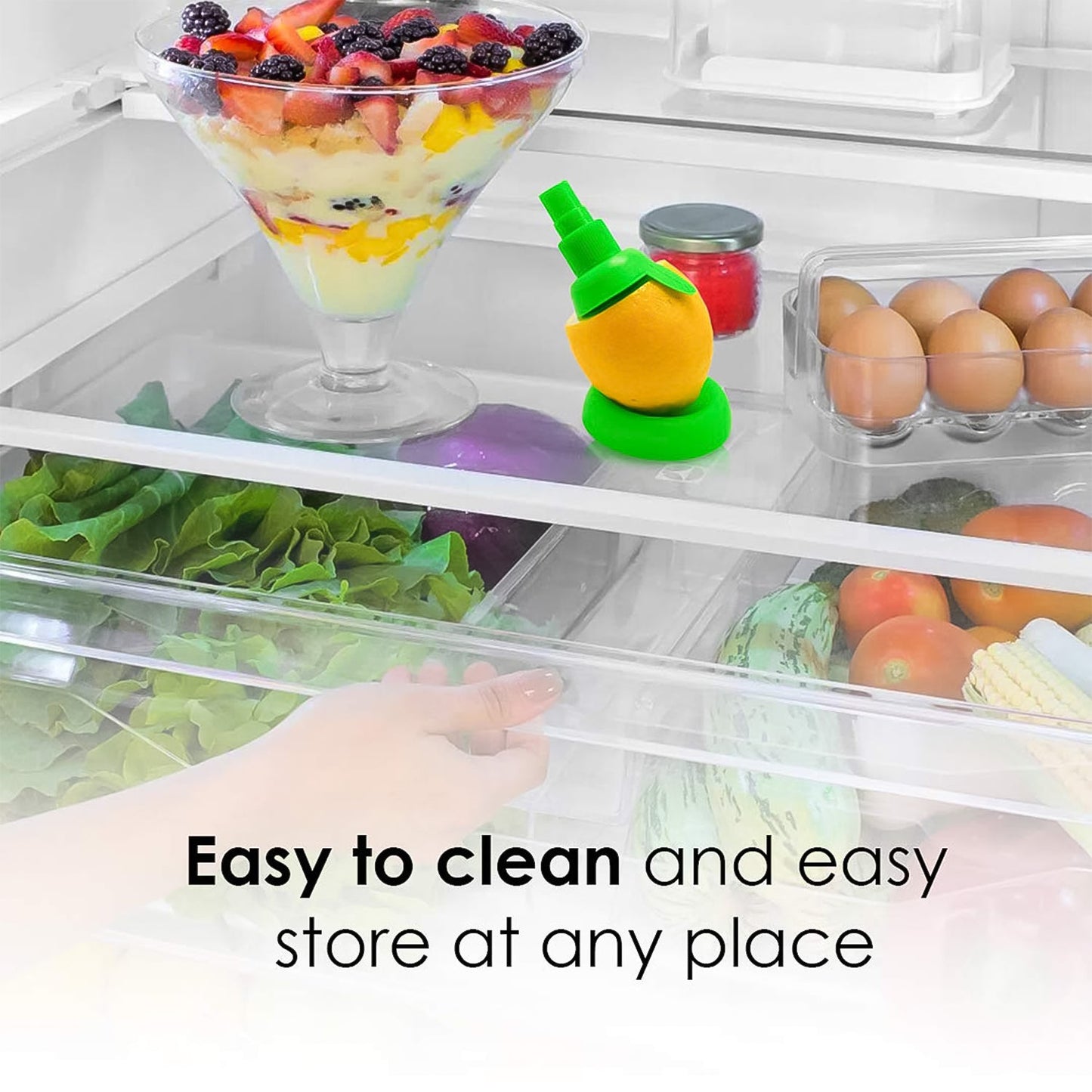 kitchen citrus tool, spray lemon directly from fruit, lemon squeezer alternative, healthy cooking tool, lemon juice kitchen gadget,