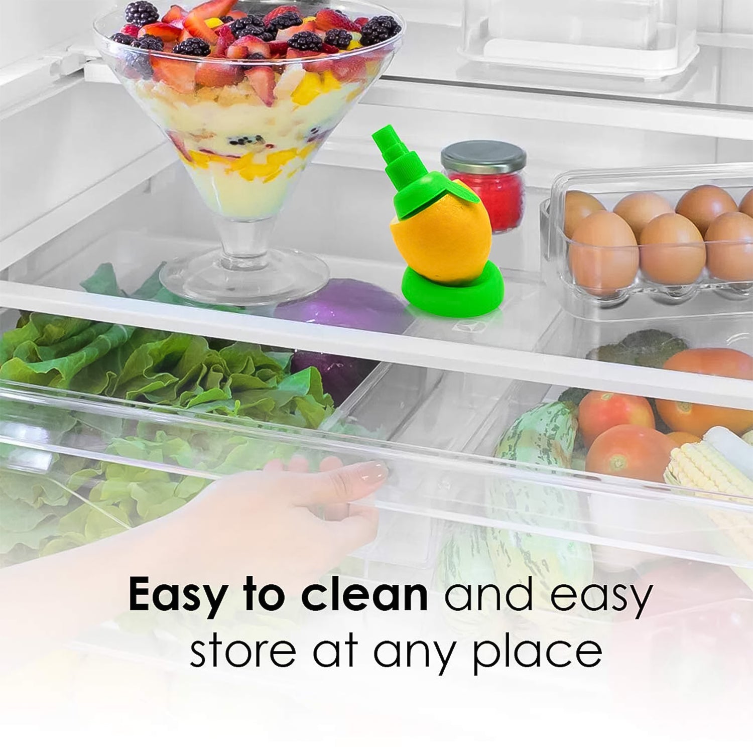 kitchen citrus tool, spray lemon directly from fruit, lemon squeezer alternative, healthy cooking tool, lemon juice kitchen gadget,