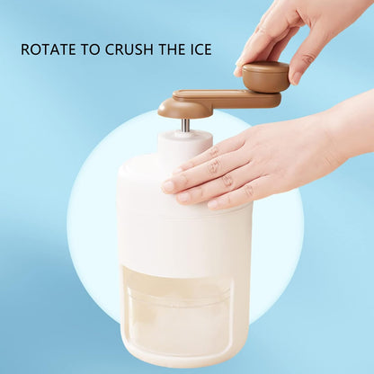 Manual fruit smoothie machine, small and portable ice shaver. gola maker, manual ice crusher, shaved ice machine, snow cone maker, smoothie ice crusher, ice shaver for home, portable gola machine