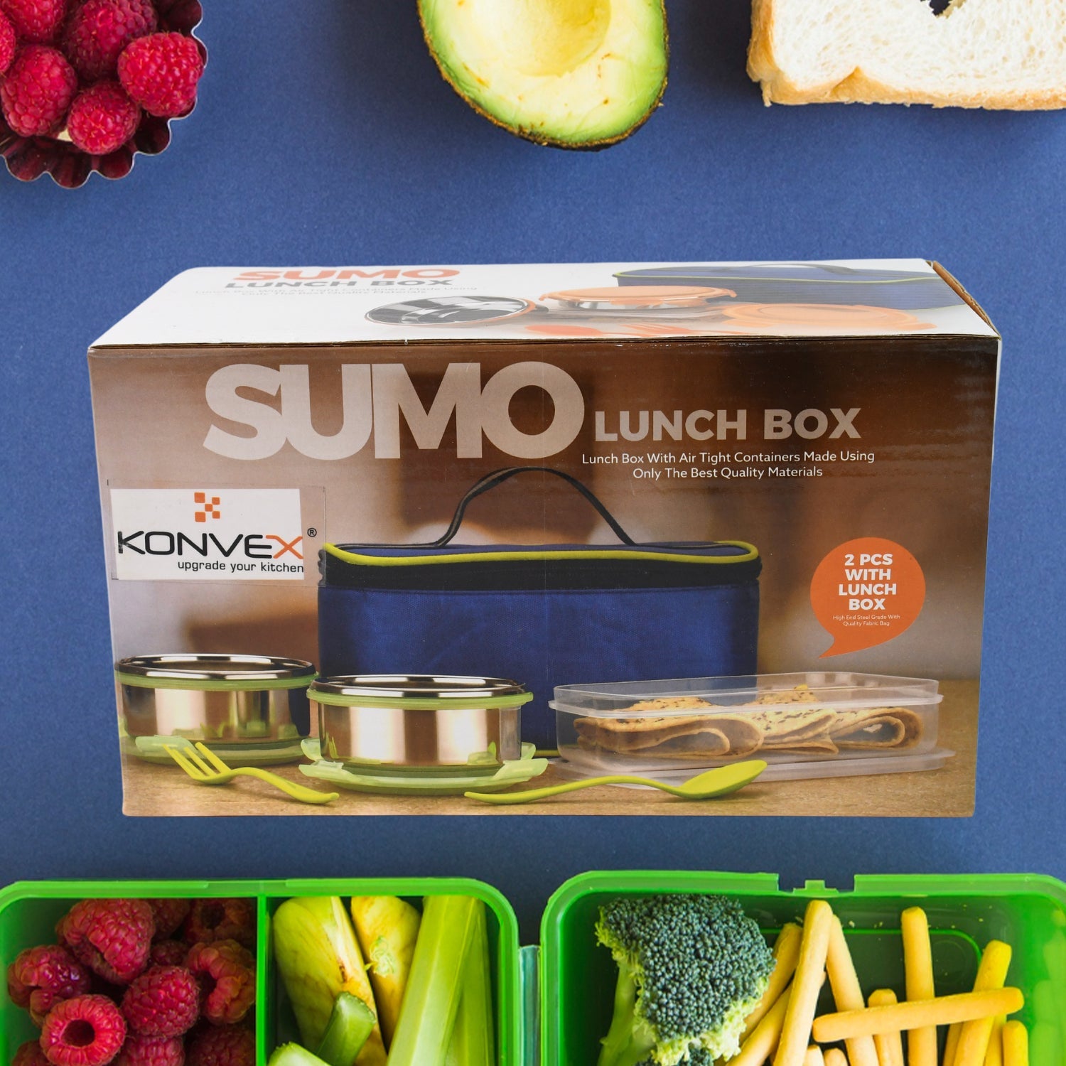  travel-friendly tiffin box with leak-proof locking system, 2 pc lunch box set with storage bag for school kids, stylish lunch box with cutlery for daily use, microwave-safe plastic lunch box for Indian meals