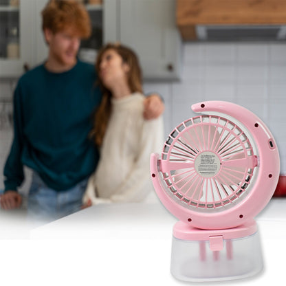 USB fan with humidifier, camping fan with LED light, desktop fan India, table fan with light and mist, humidifier fan for home use,
