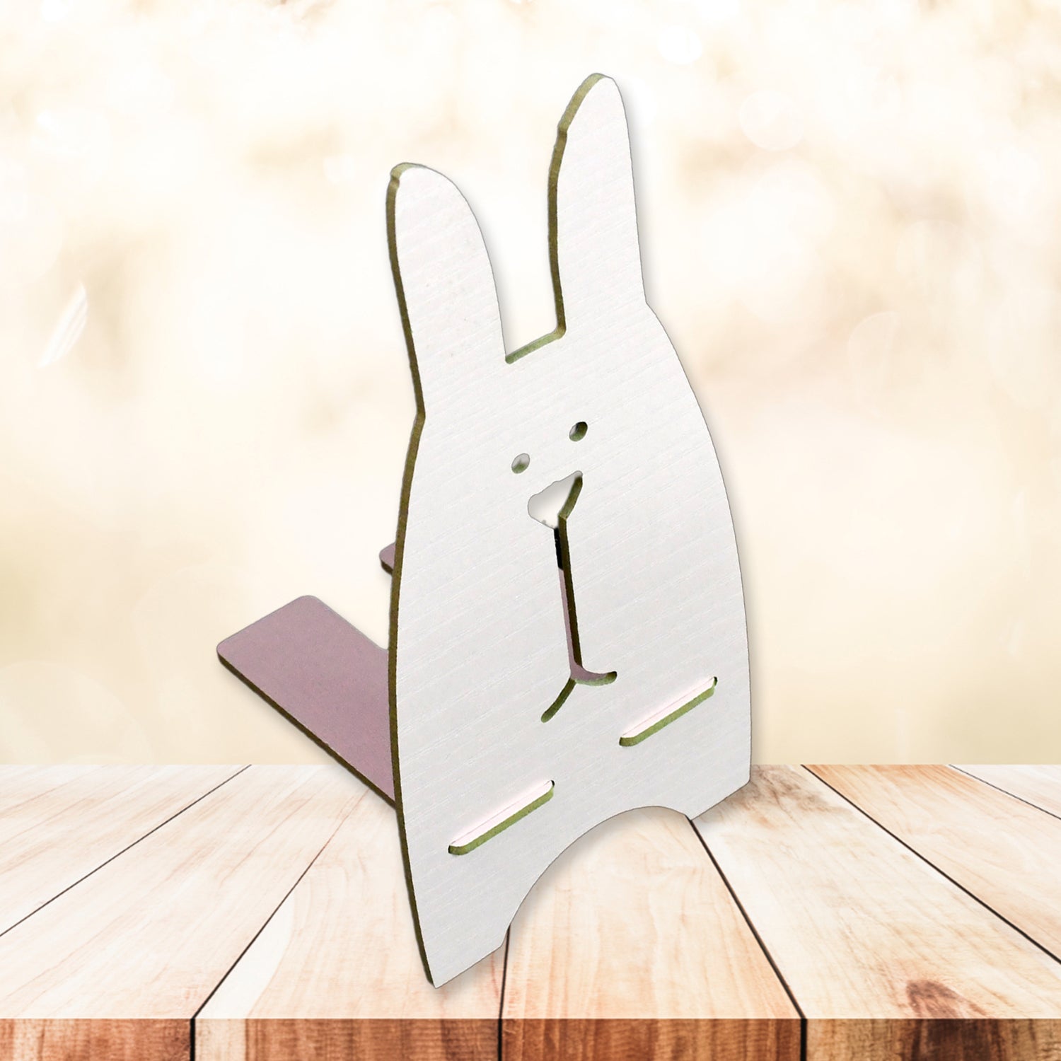 cute phone stand for Gen Z, desk phone stand wooden rabbit, mobile stand for kids study table, mobile holder for YouTube watching, wooden mobile stand for girls, wooden smartphone stand with cute design,
