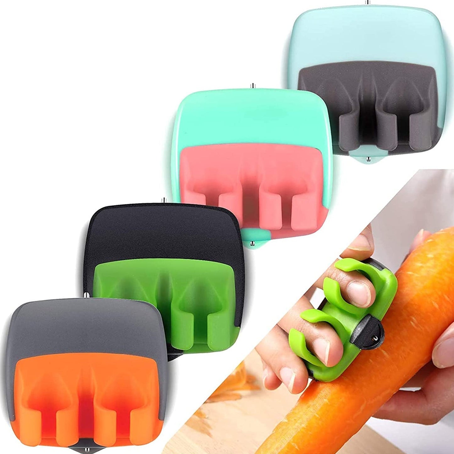 hand palm peeler, vegetable peeler tool, potato peeler with finger grip, kitchen fruit peeler, palm grip peeler, rubber grip peeler, quick peel kitchen tool