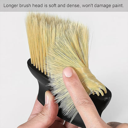 soft bristle car brush for cleaning air vents and controls, 1 pc car interior cleaner tool for buttons and panels, gentle brush for cleaning hard-to-reach areas in car, soft dusting brush for car accessories and console