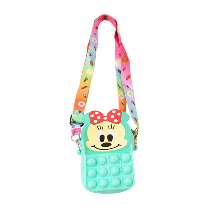 kids silicone mini wallet for daily use and school, travel-friendly waterproof coin bag for children, reusable food-grade silicone purse for young kids, stylish mini coin pouch for boys and girls in India, colorful cartoon-style silicone coin purse for kids, safe and durable silicone wallet for children’s essentials