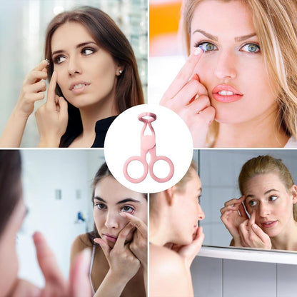  lens applicator stick with soft silicone tip, lens remover tool for clean and fast removal, contact lens putting and removing tool India, mini tool for handling contact lenses safely, travel size contact lens care tool, contact lens aid for nearsighted and farsighted users, simple tool for hassle-free contact lens use