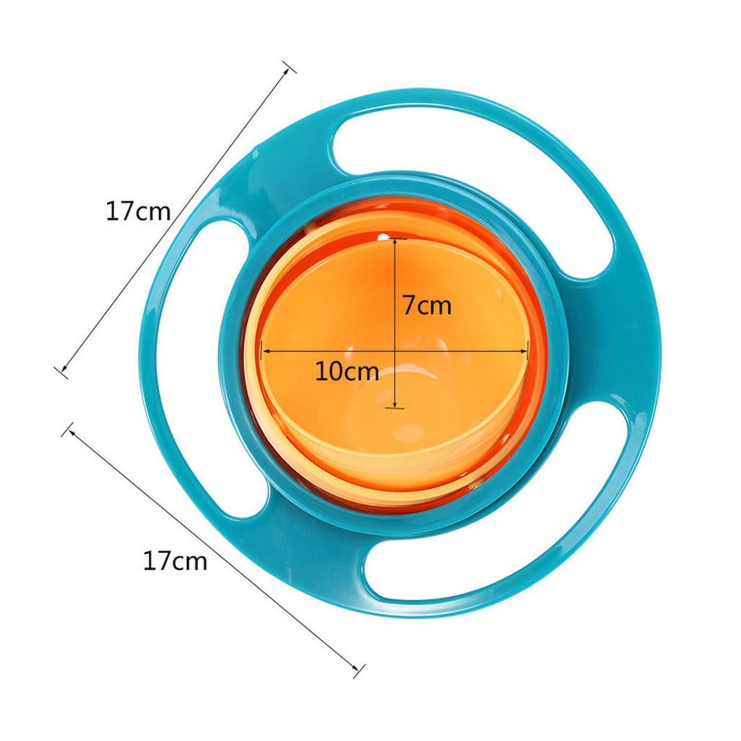 Efficient rotating baby bowl for hassle-free serving of food to toddlers. gyro bowl, rotating baby bowl, spill proof bowl for kids, toddler feeding bowl, 360 degree bowl, baby snack container, kids food bowl, anti-spill dish