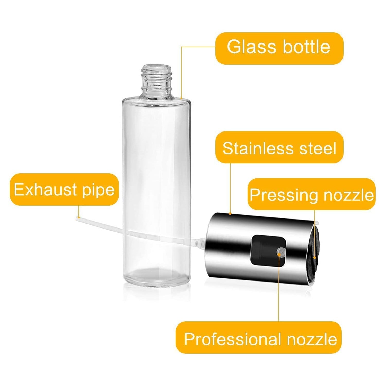 oil sprayer dispenser, 100ml oil spray bottle, cooking spray bottle, glass oil sprayer, kitchen oil dispenser, reusable oil bottle, BBQ oil spray