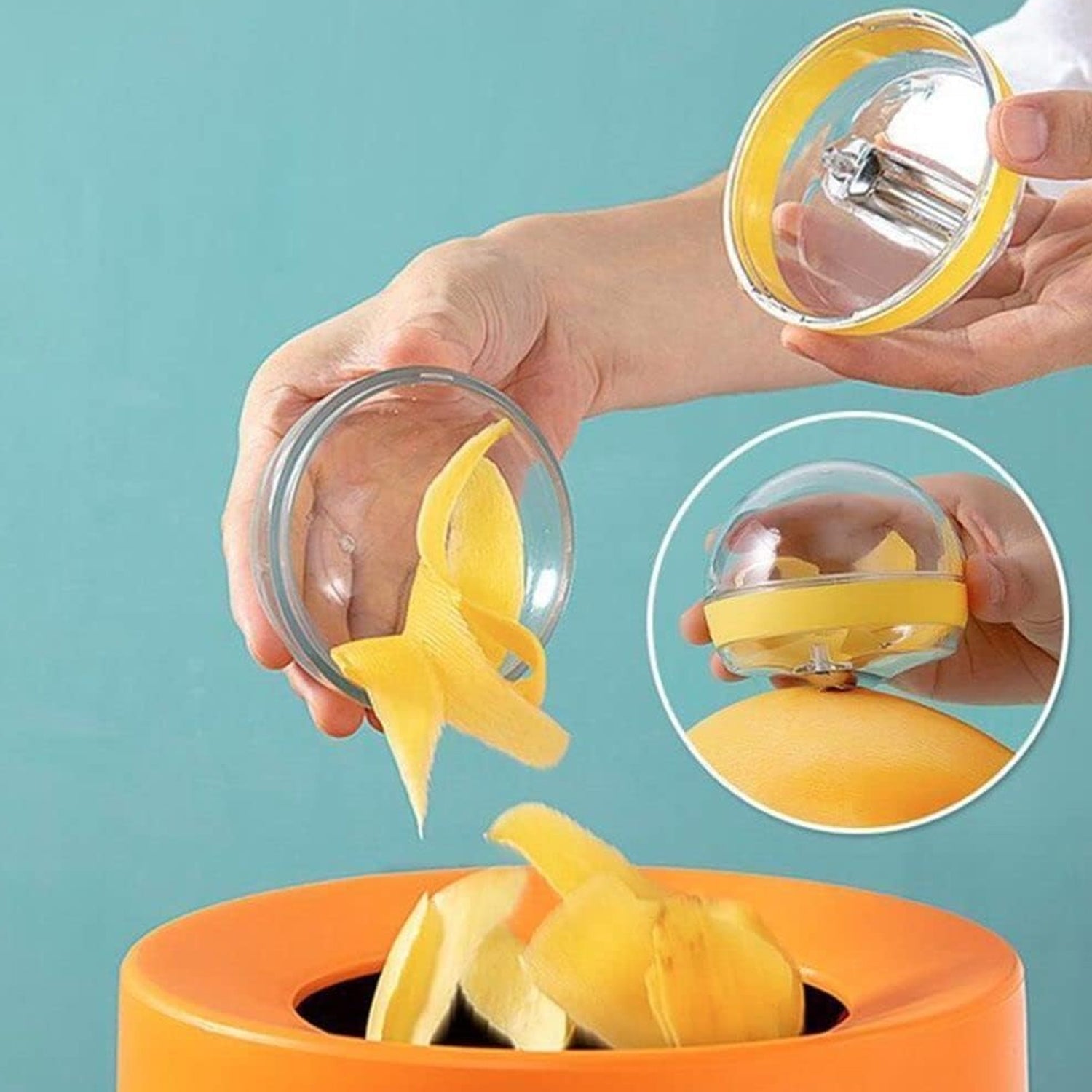 ergonomic peeler for daily use in kitchen, washable peeler for carrot potato and cucumber, peeler with built-in waste collector India, peeler with container for mess-free cooking, plastic vegetable peeler with storage tray