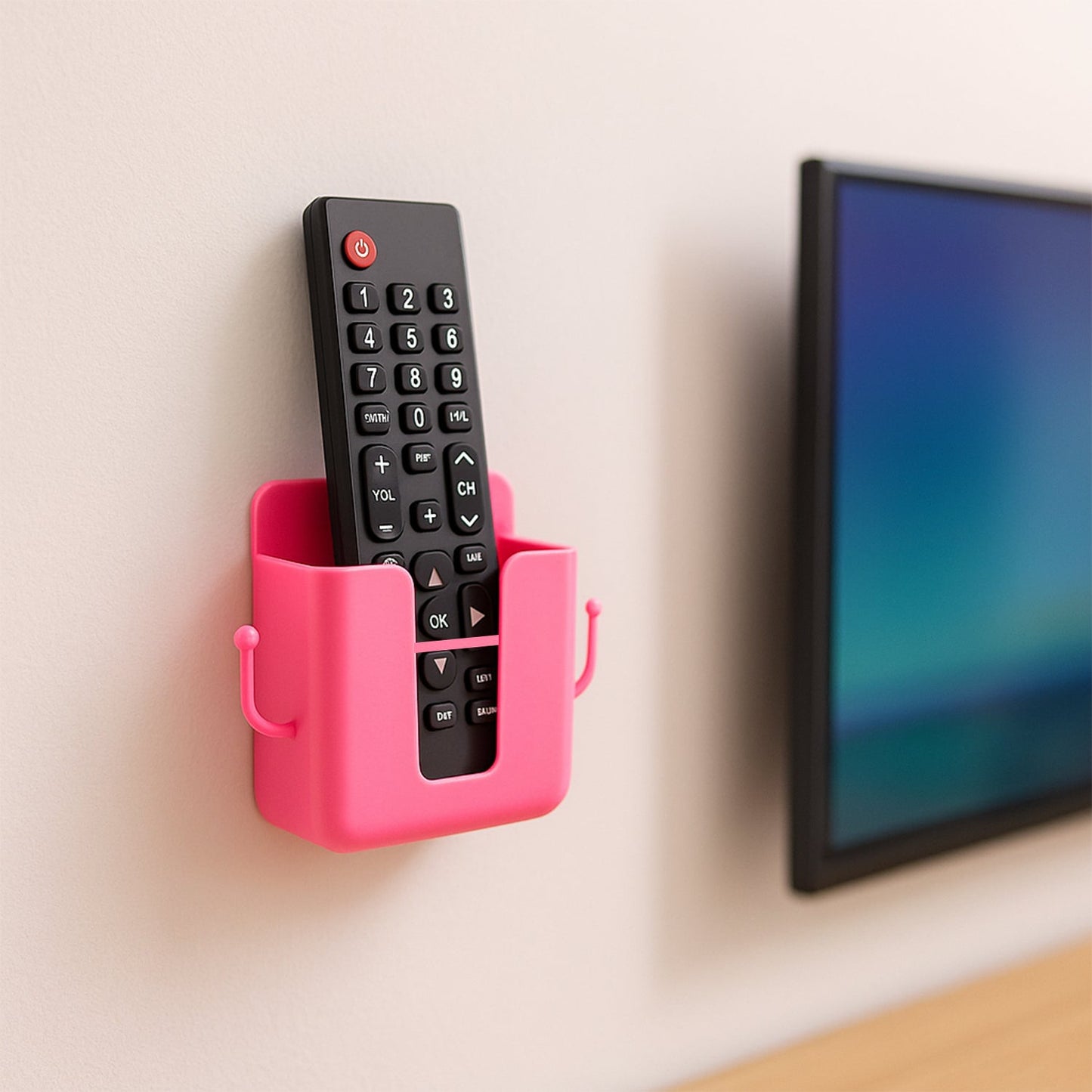 wall mounted storage box, remote control holder, phone holder wall mount, storage organizer with hooks, abs plastic wall organizer, 4 pcs storage case, wall hanging box