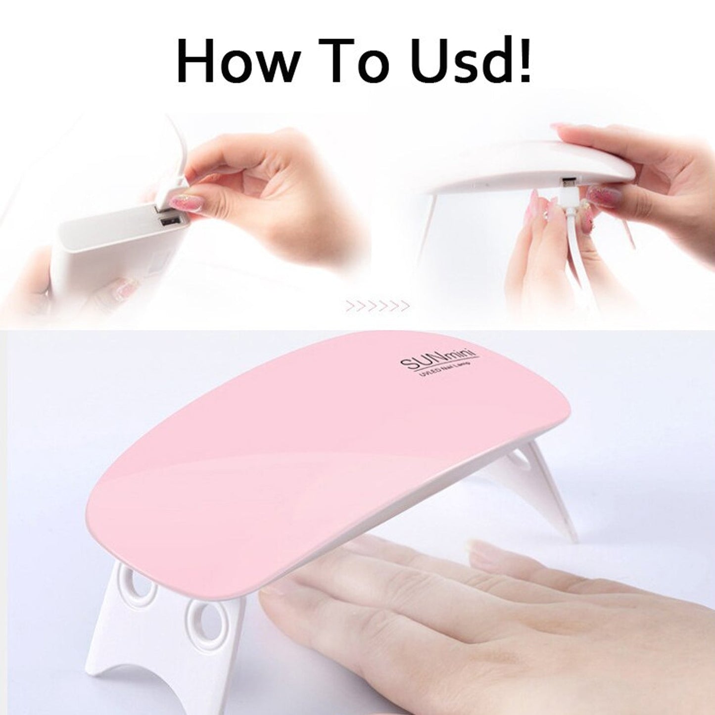 Professional nail polish dryer. mini nail dryer, LED UV nail lamp, portable nail dryer, 6W UV lamp, gel nail curing lamp, travel nail dryer, USB nail polish dryer