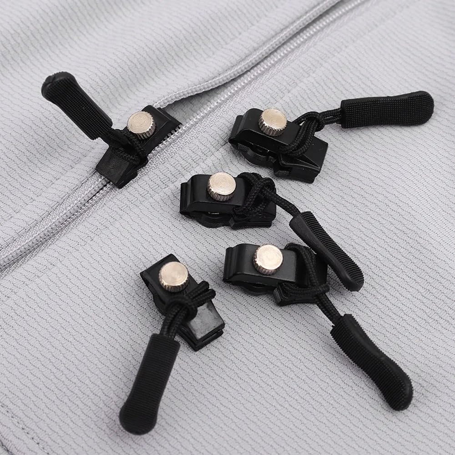 zipper repair kit no sewing, zipper pull replacement 2 pc set, portable zipper fixer for luggage and jeans, zipper repair puller for coats and tents, DIY zip repair tool India, zipper slider replacement for backpacks