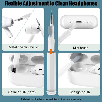mobile screen and lens cleaning brush set, cleaning kit for digital devices and gadgets, phone and laptop maintenance set,