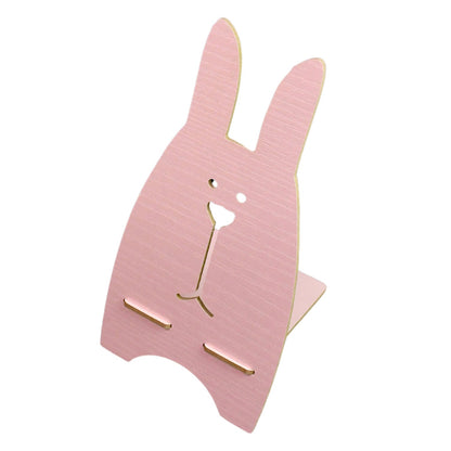 eco-friendly wooden phone holder, mobile stand for smartphone wooden design, mobile holder bunny shape,
