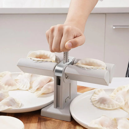 Household dumpling mold for making two at once, dumpling maker mold, double head dumpling press, momo maker tool, kitchen dumpling mold, gujiya press, easy dumpling maker, dumpling kitchen accessory