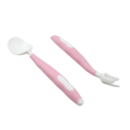 colorful feeding utensils for infants in India, toddler cutlery for mess-free feeding, spoon and fork set for babies learning to eat