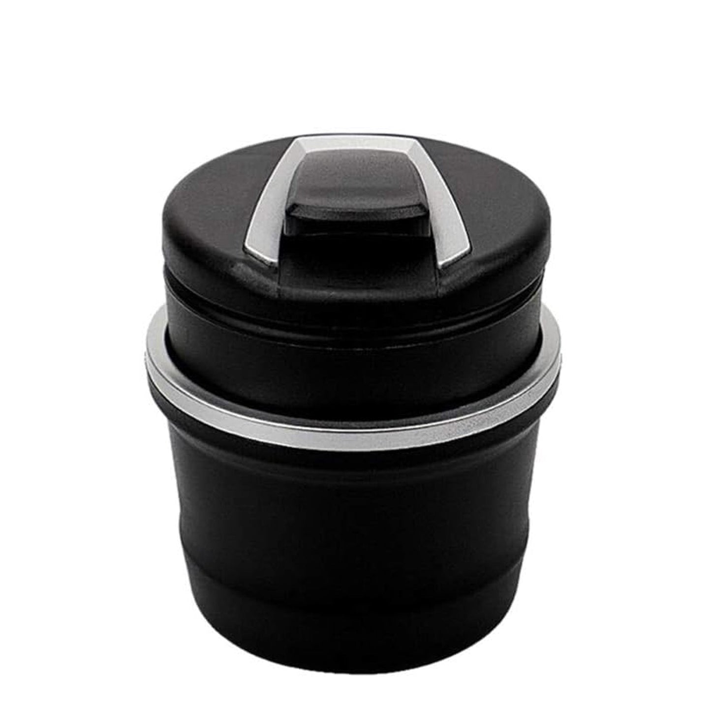 LED car ashtray with flip lid for clean smoking experience, car ashtray with night light and anti-odor design, blue glow car ashtray for luxury vehicle interior, odor-proof ashtray with lid and light for cars, portable auto ashtray with LED for Indian roads