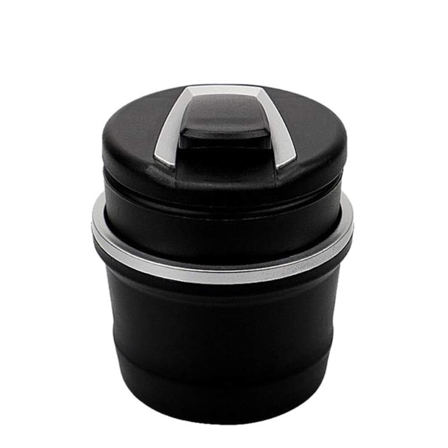 LED car ashtray with flip lid for clean smoking experience, car ashtray with night light and anti-odor design, blue glow car ashtray for luxury vehicle interior, odor-proof ashtray with lid and light for cars, portable auto ashtray with LED for Indian roads