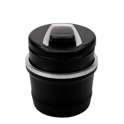LED car ashtray with flip lid for clean smoking experience, car ashtray with night light and anti-odor design, blue glow car ashtray for luxury vehicle interior, odor-proof ashtray with lid and light for cars, portable auto ashtray with LED for Indian roads