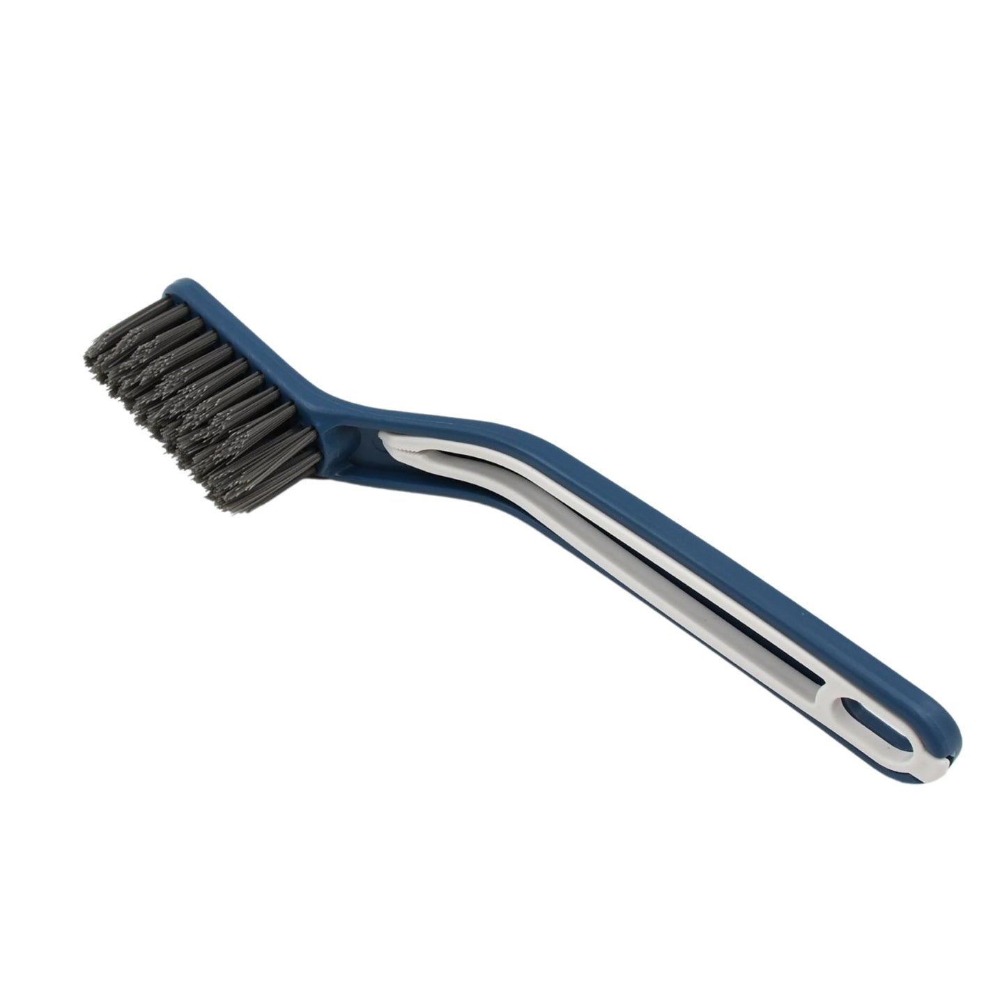 grout scrub brush with squeegee for bathroom kitchen, durable crevice tile grout cleaner brush