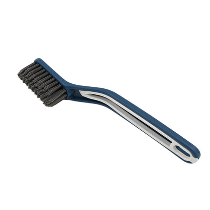 grout scrub brush with squeegee for bathroom kitchen, durable crevice tile grout cleaner brush