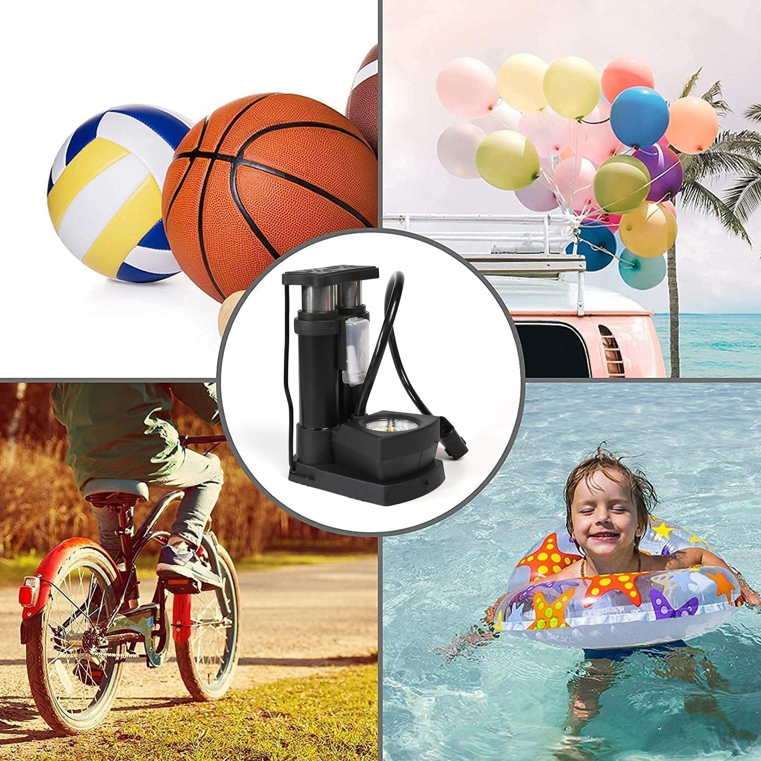mini bike pump, portable air pump, foot operated bike pump, bicycle tire inflator, pump with pressure gauge, foldable bike pump, steel mini air pump, bike floor pump, emergency cycle pump, mini pump with hose